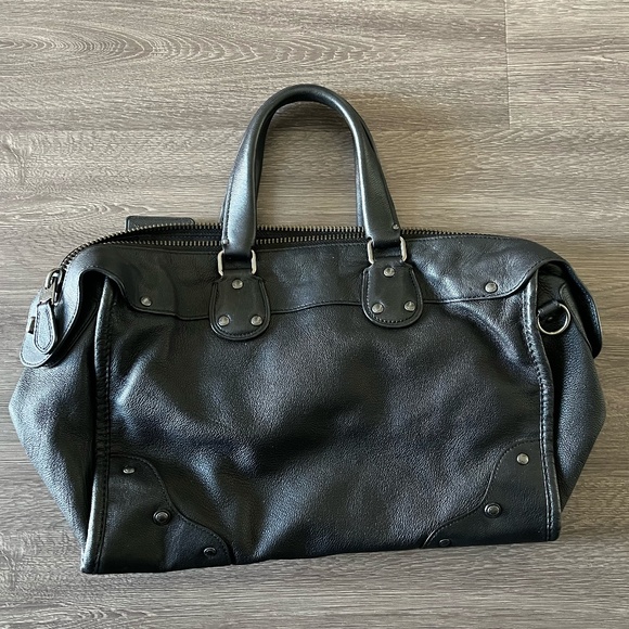 EUC!!! Coach Rhyder 1941 Collection Black Pebbled Leather Satchel Handbag - Picture 4 of 14